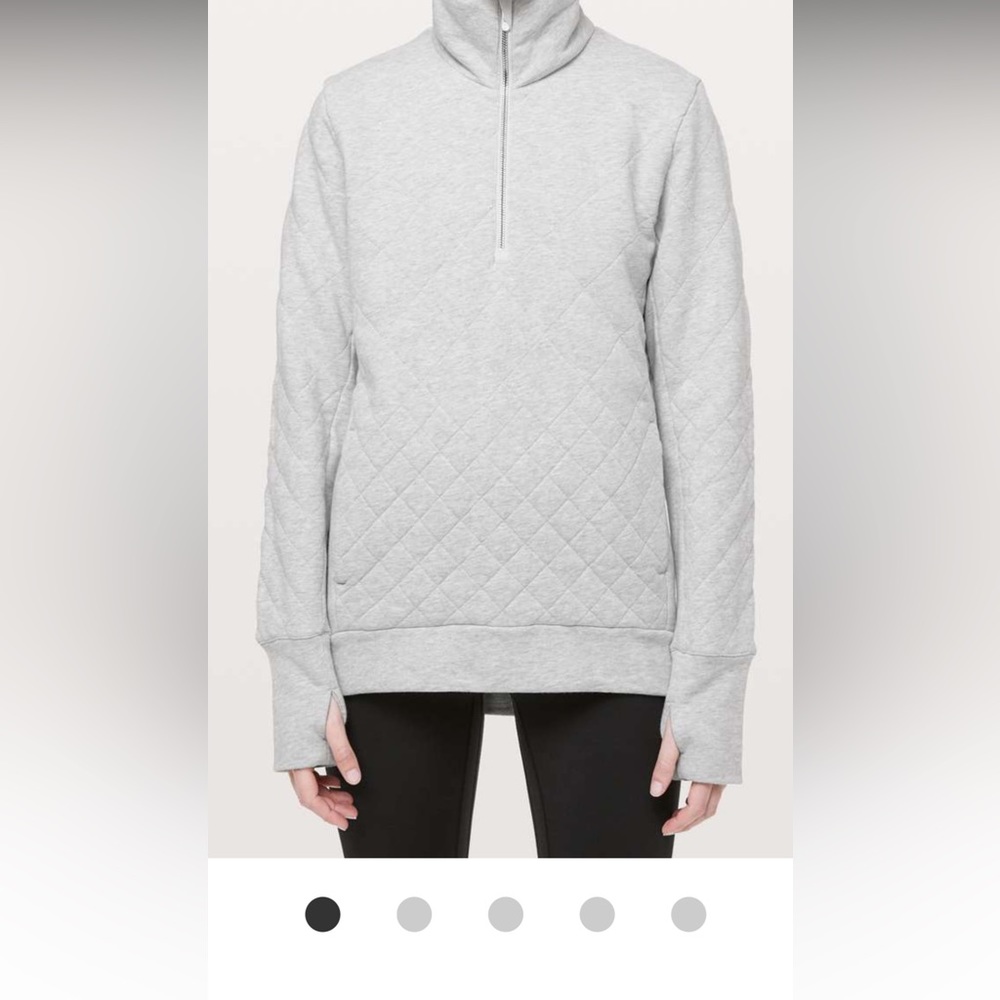 Lululemon Forever Warm Pullover Heathered Vapor Size 8